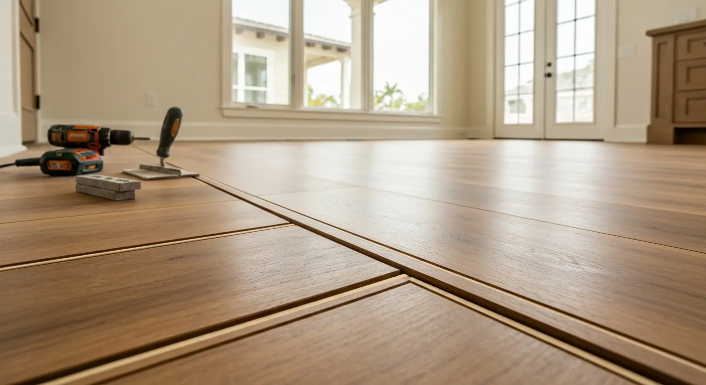 Vinyl and laminate flooring installation