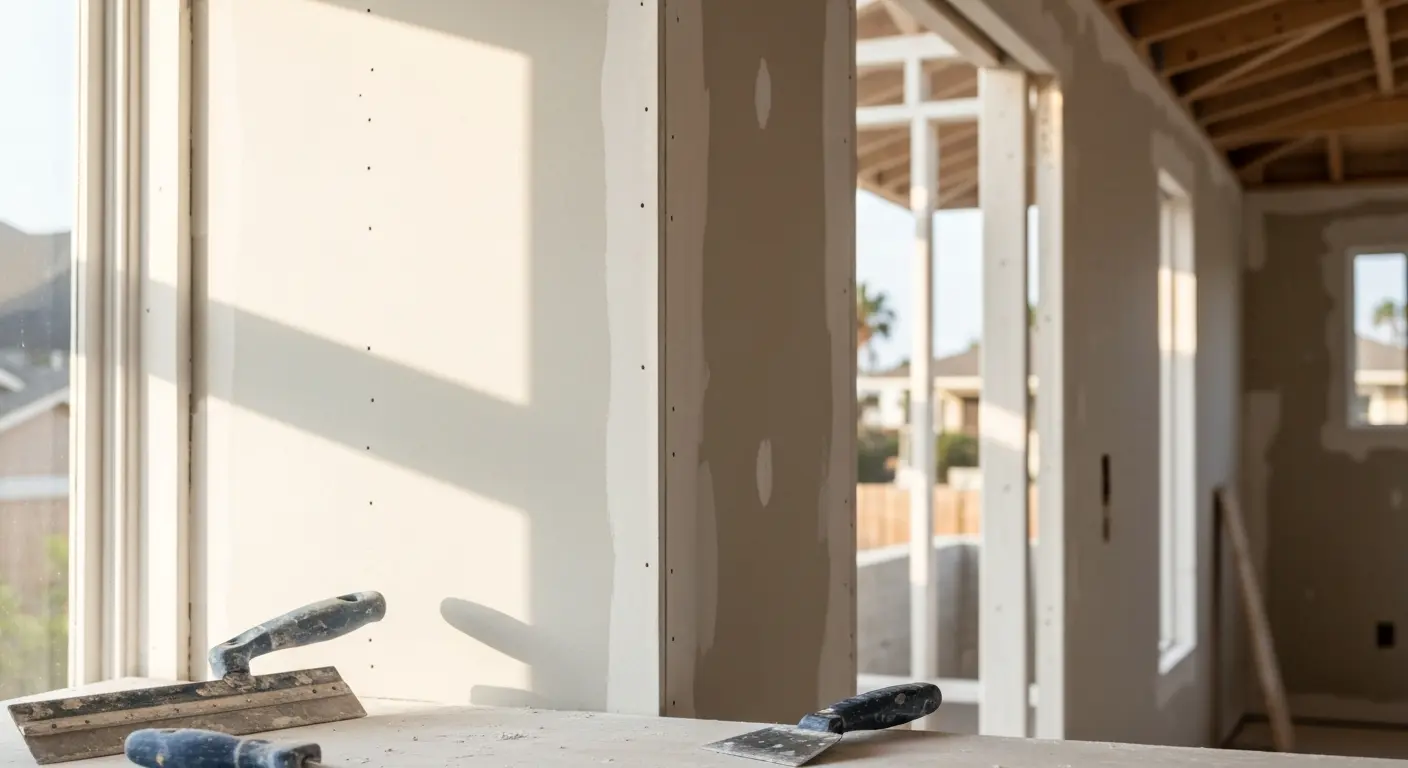 New drywall installation