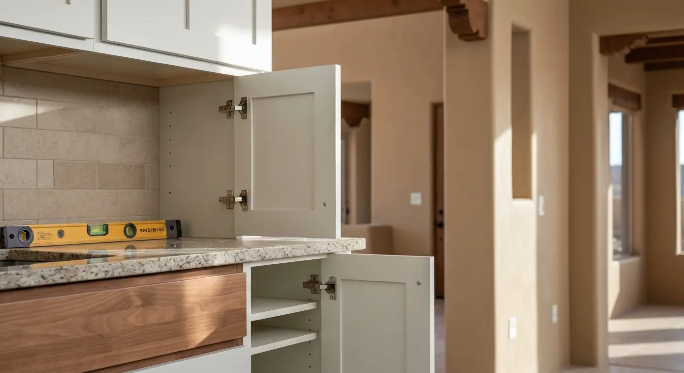 Kitchen cabinet and countertop installation