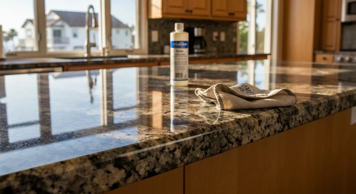 Natural stone countertop