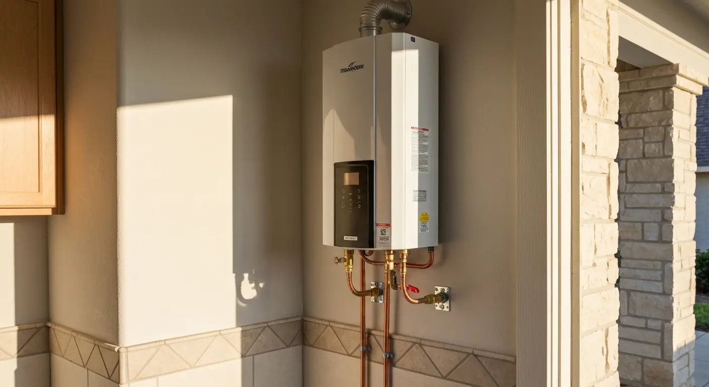 Tankless water heater installation