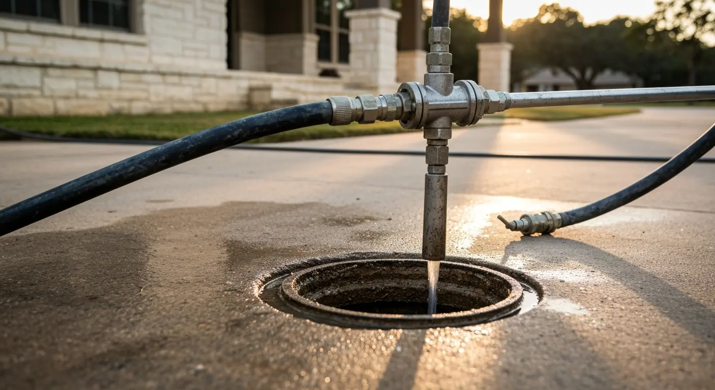 Hydro-jetting drain cleaning service