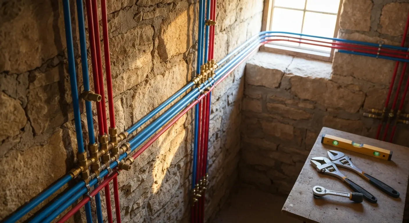 Pipe replacement work