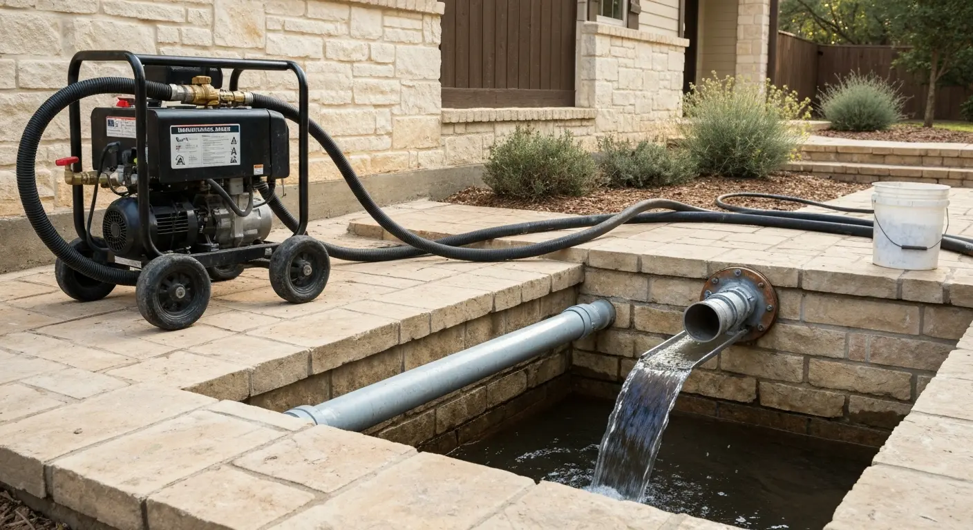 Hydro-jetting drain clearing service