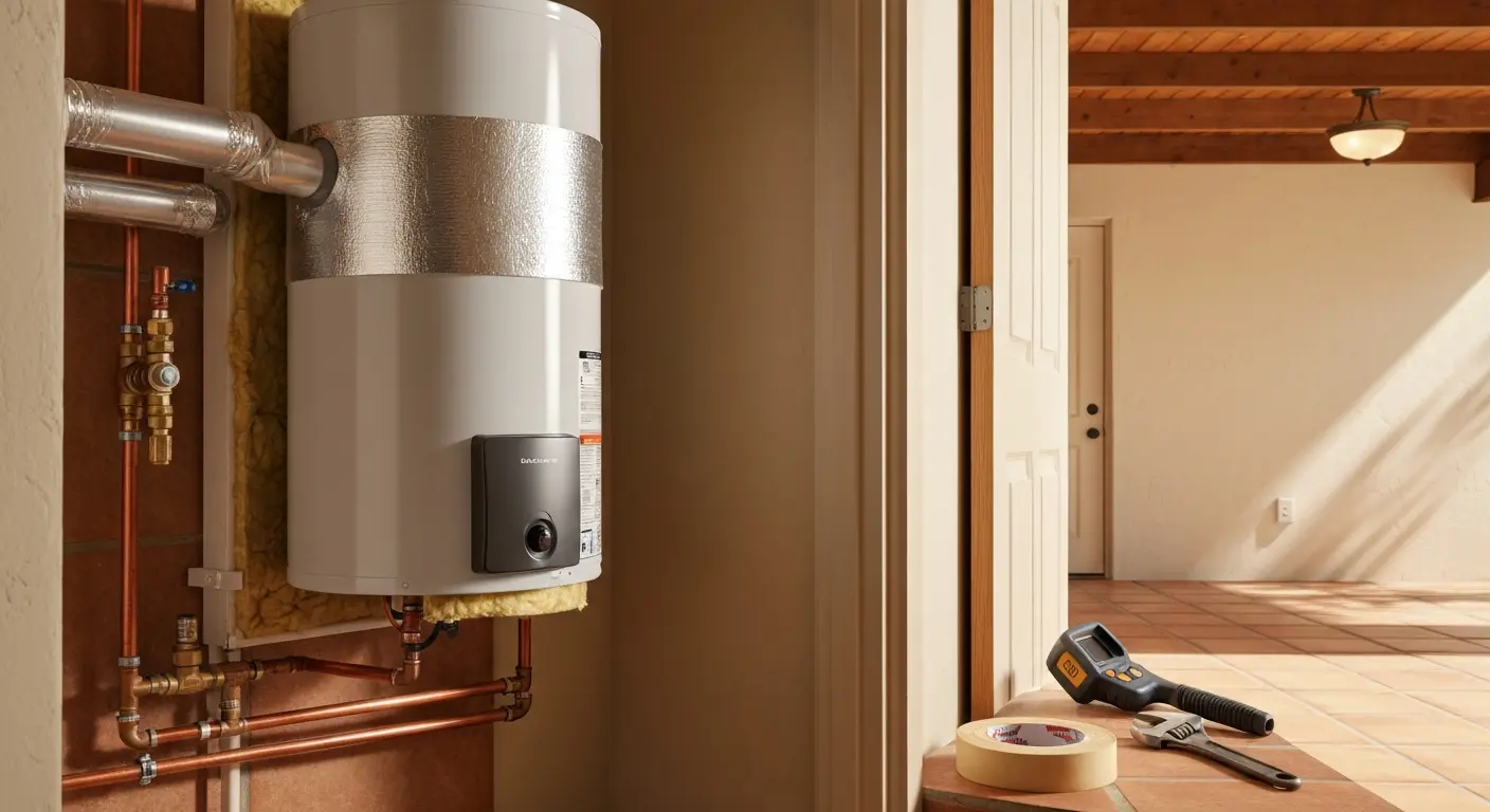 Water heater repair and insulation
