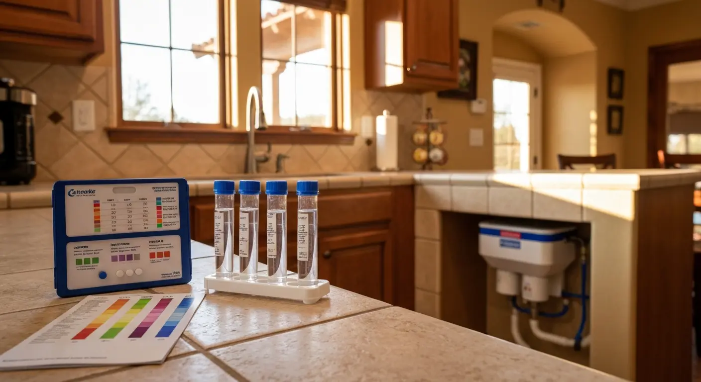 Water hardness testing kit