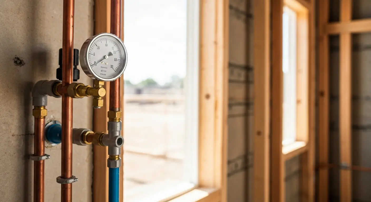 New construction plumbing inspection