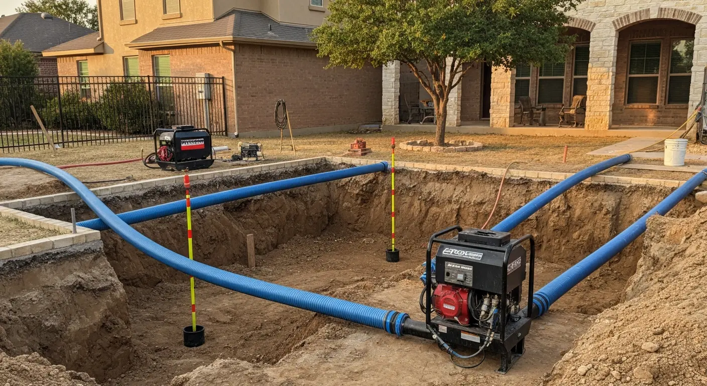 Trenchless sewer repair project