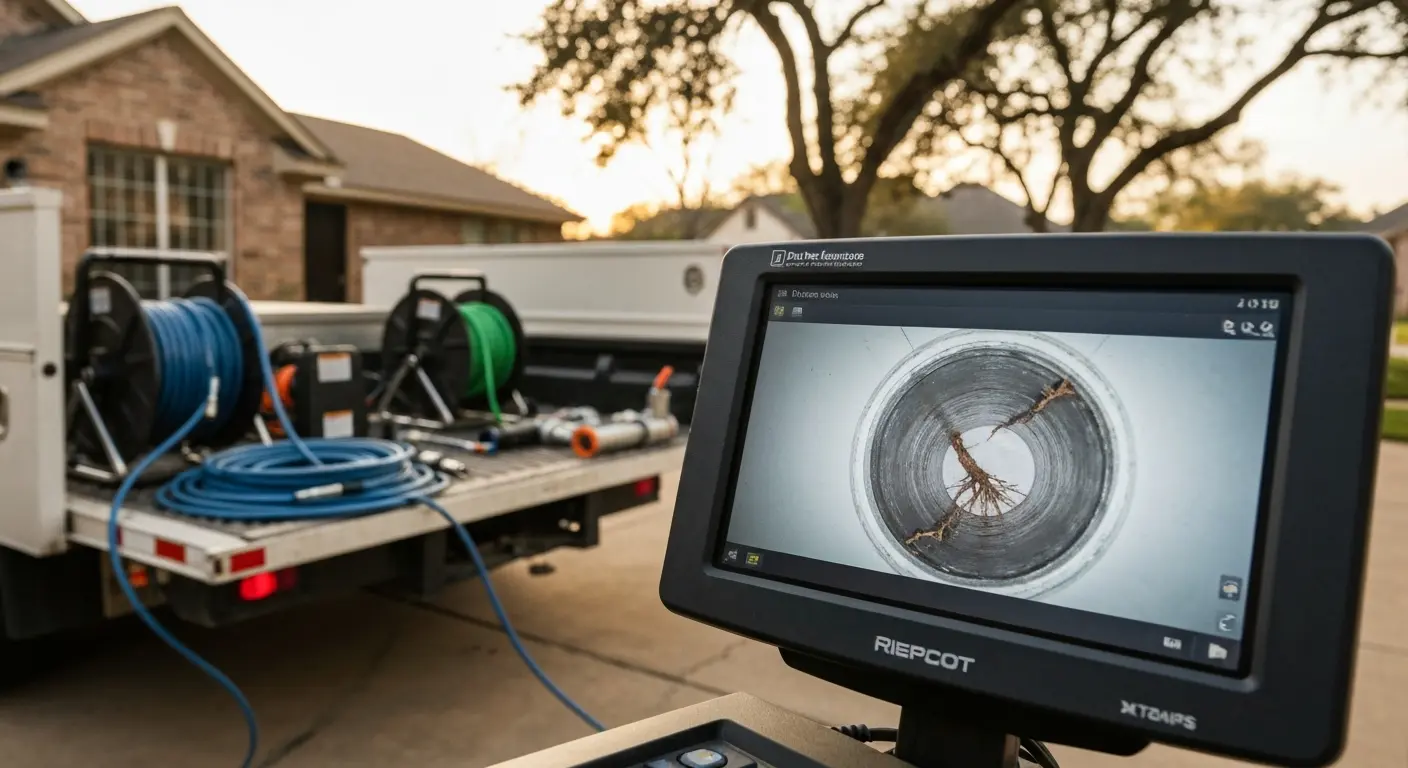 Drain camera inspection in San Antonio