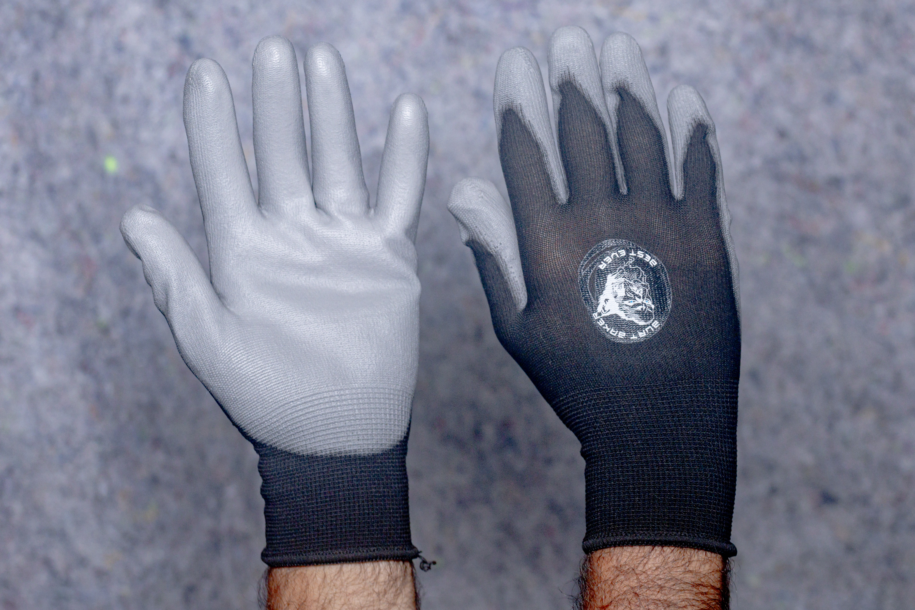 Burt Baker Best Ever work gloves - studio detail