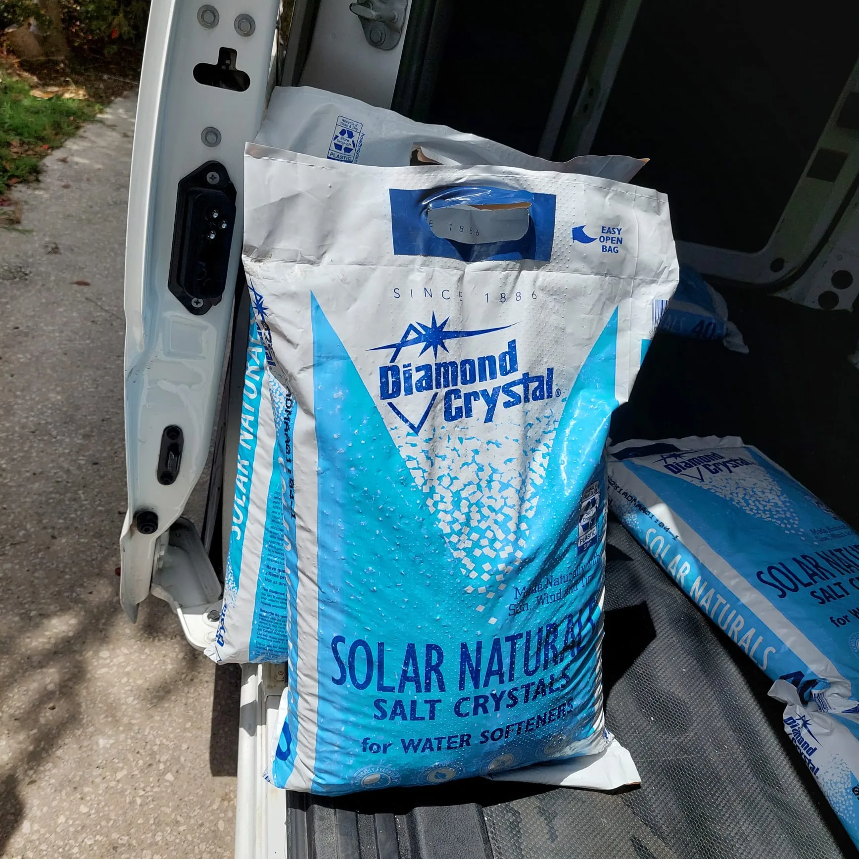 Water softener salt bags