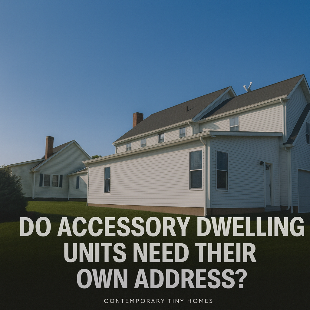 Do ADUs need their own address?