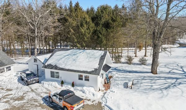 Residential lot in Connecticut showing potential site conditions for detached ADU planning