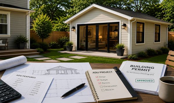Connecticut ADU project plans, cost estimate, and approved building permit 