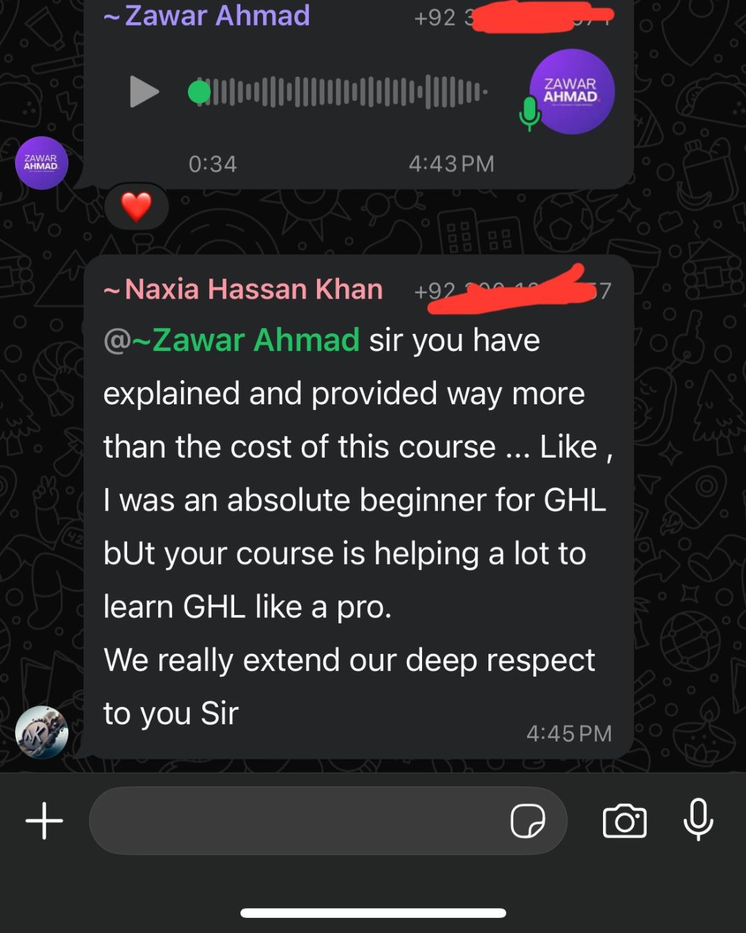 Student review 1