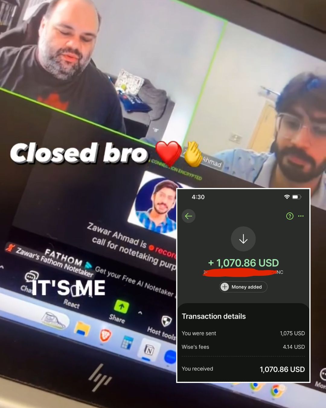 Client payment 8