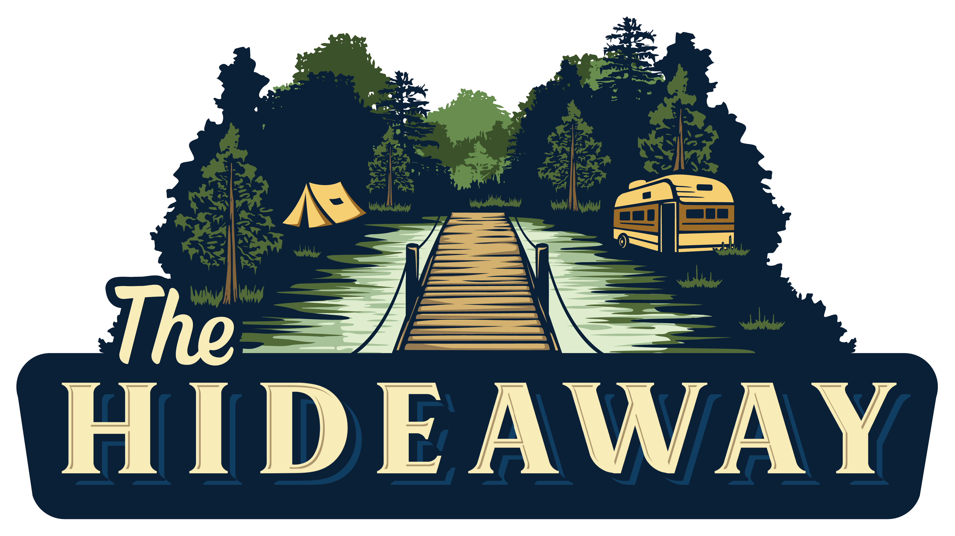 Hideaway Camp and Glamp Brand Logo