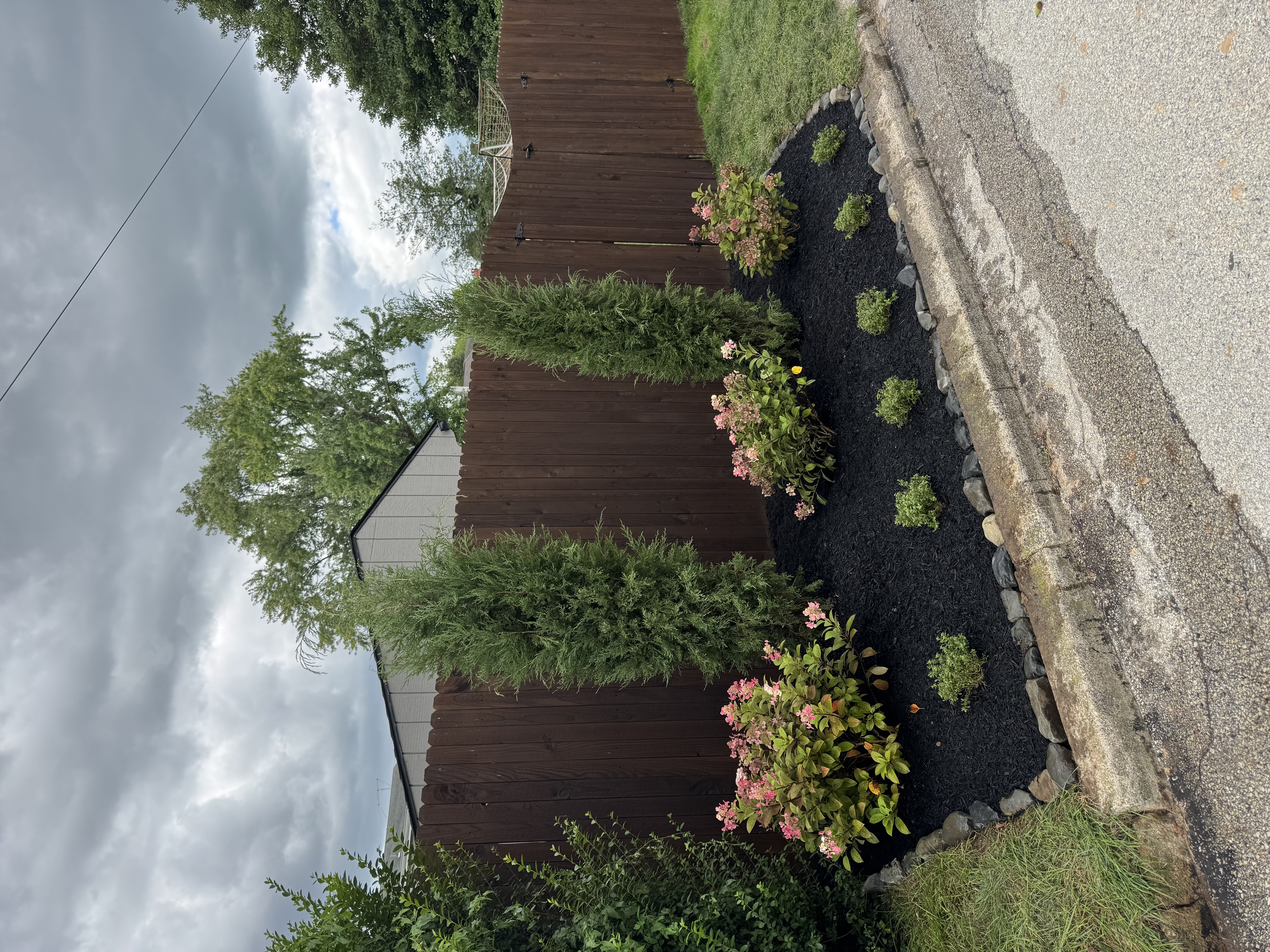 Patio pressure washing removing dirt and algae in North Mississippi