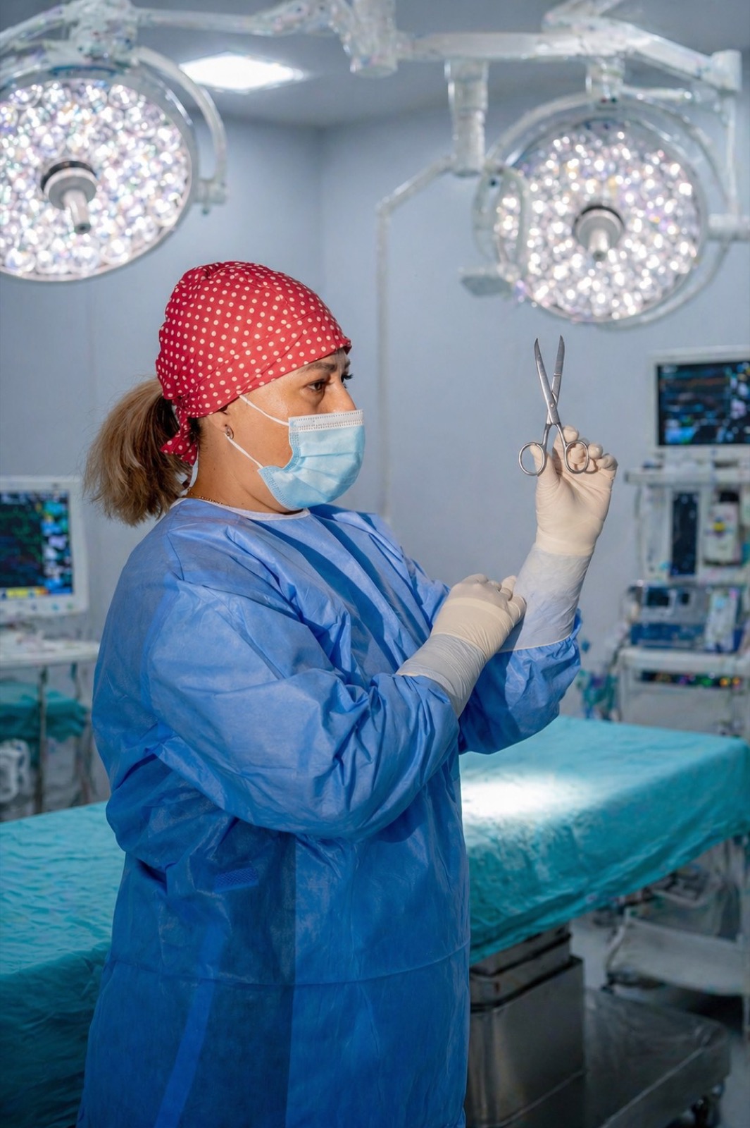 Ioana Coste în sala de operație