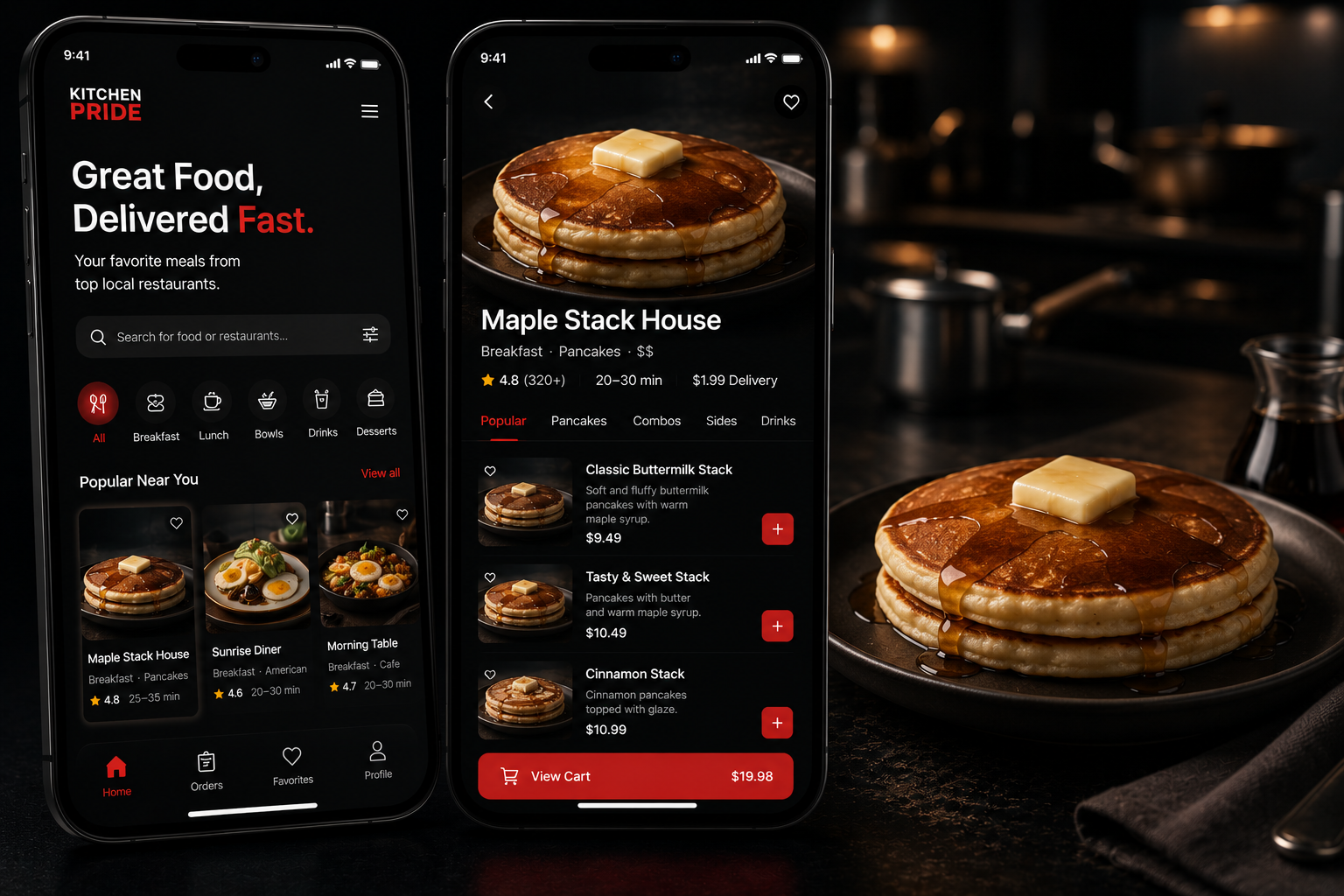 Restaurant Ordering System Mockup