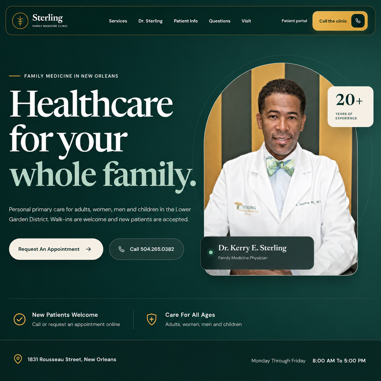 Sterling Family Medicine website design