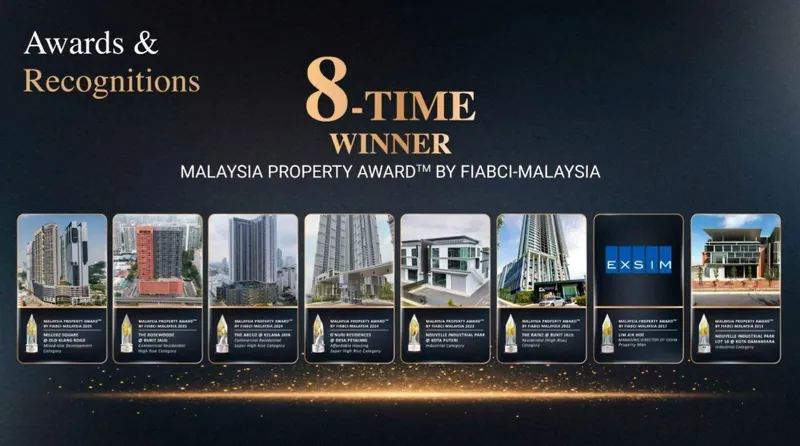 Malaysia Property Award by FIABCI-Malaysia: Exsim is an 8-time winner