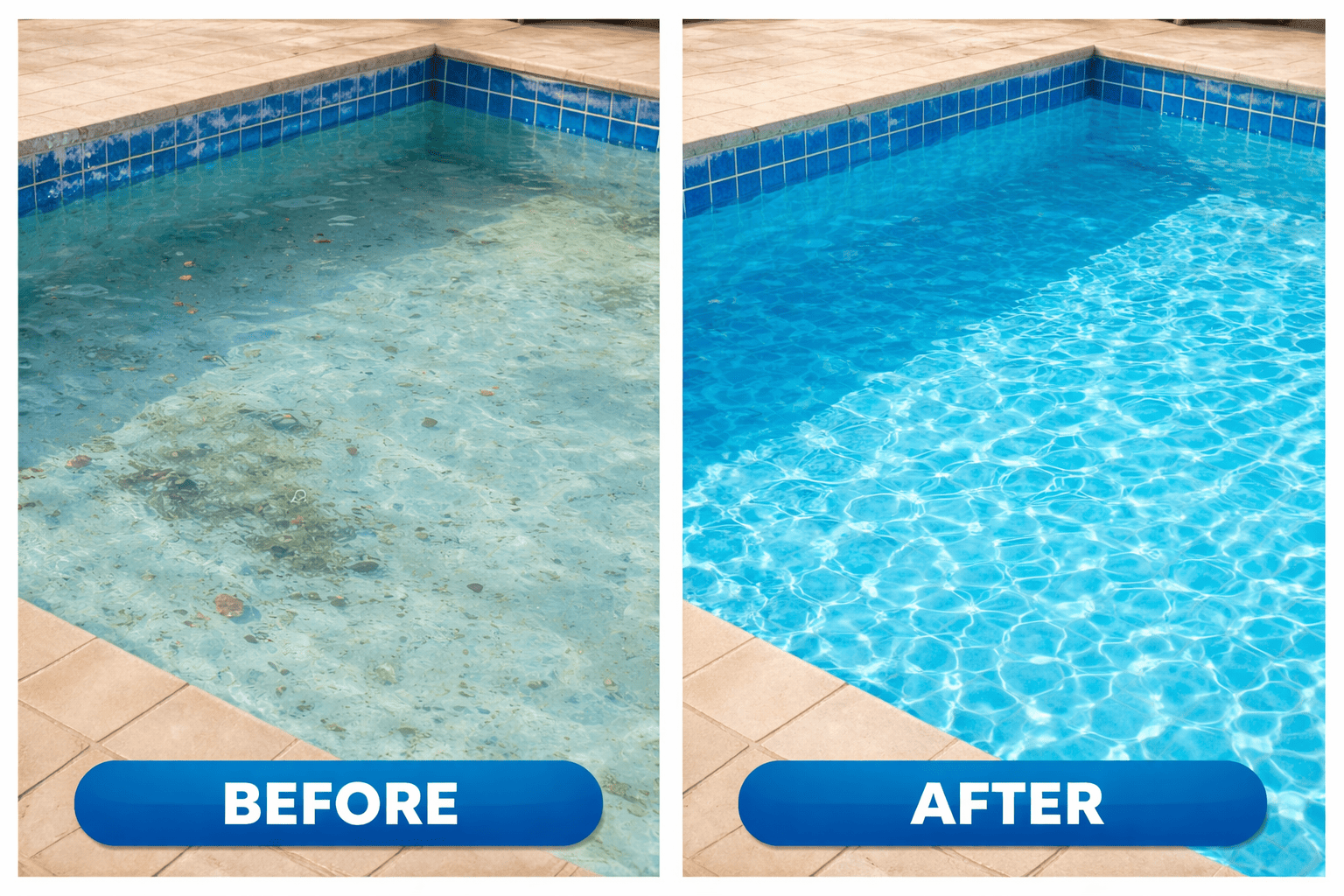 Plantation Pool Floor Vacuuming