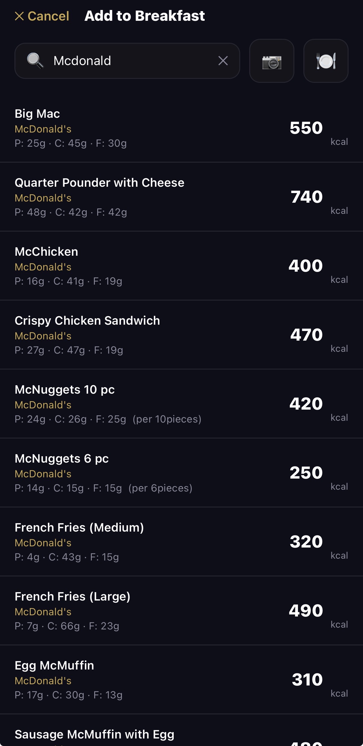 Food Search