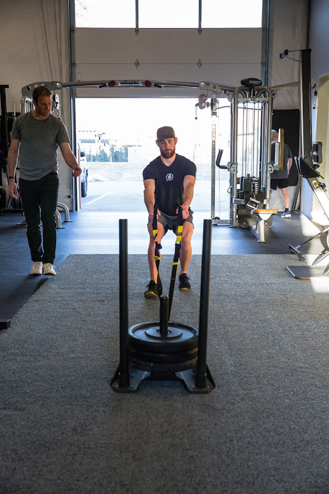 OLO Physical Therapy clinic space at Wolverine Strength and Conditioning, Ann Arbor