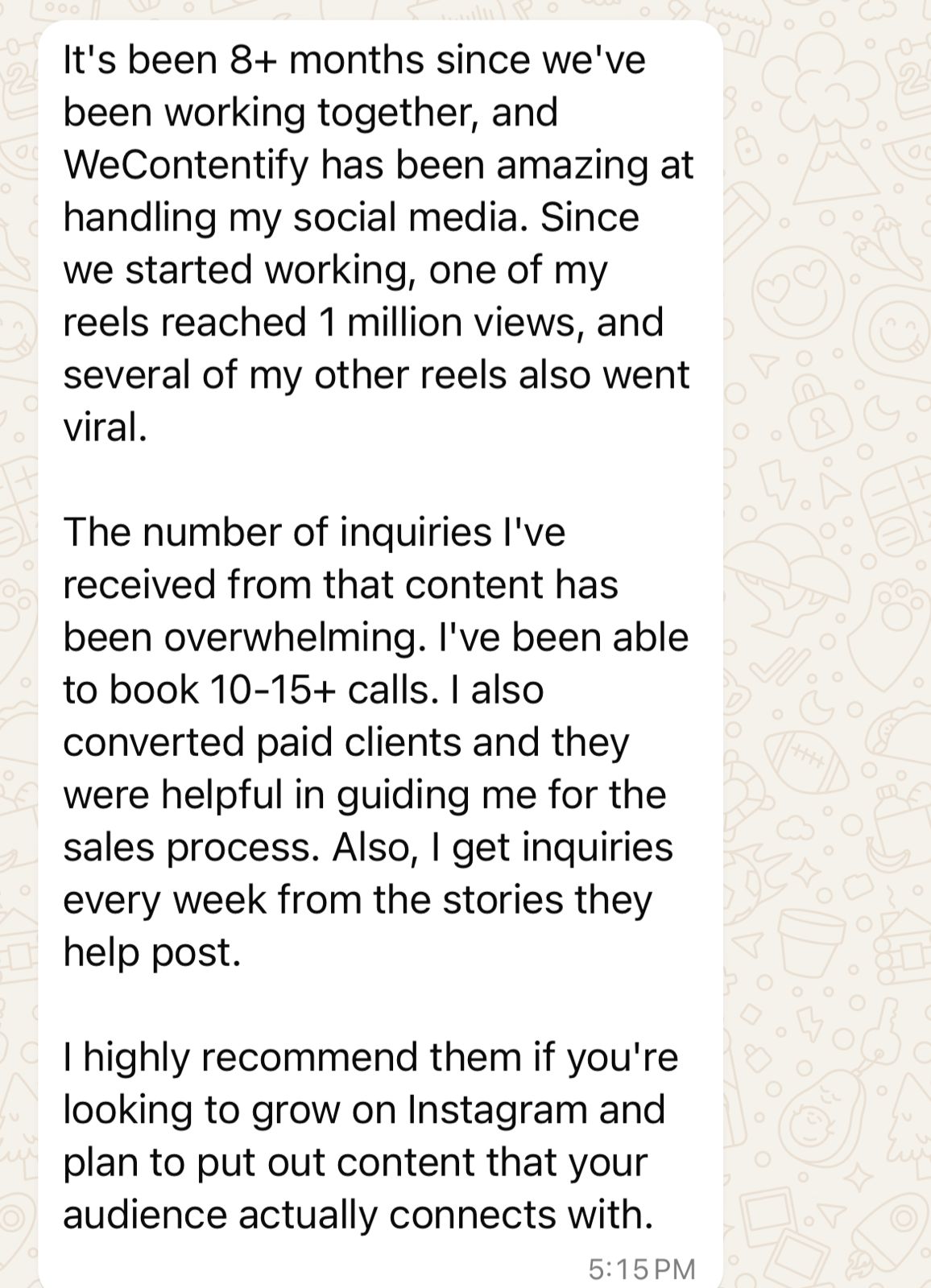 Client message 1