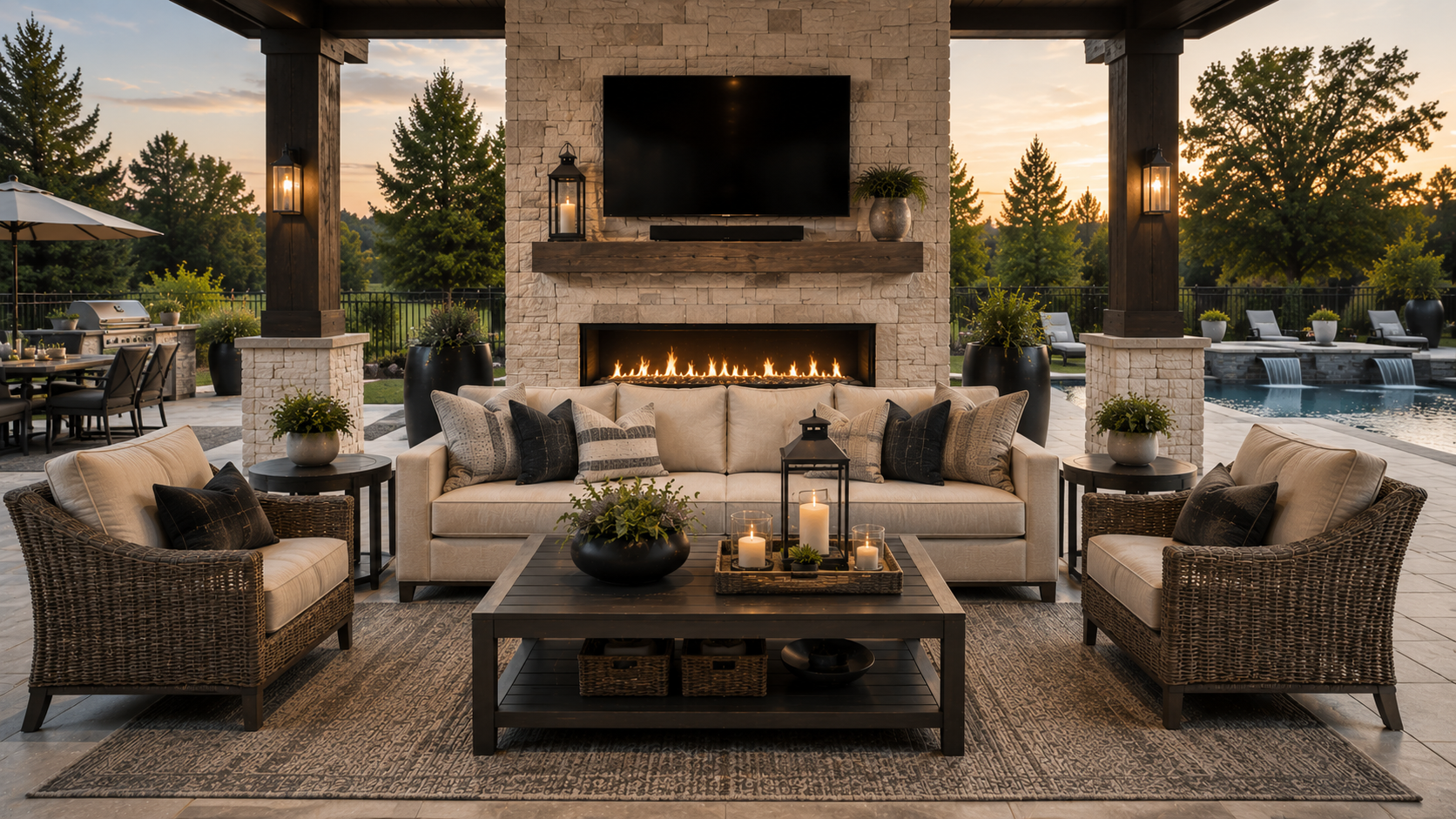 Premium outdoor furniture setting