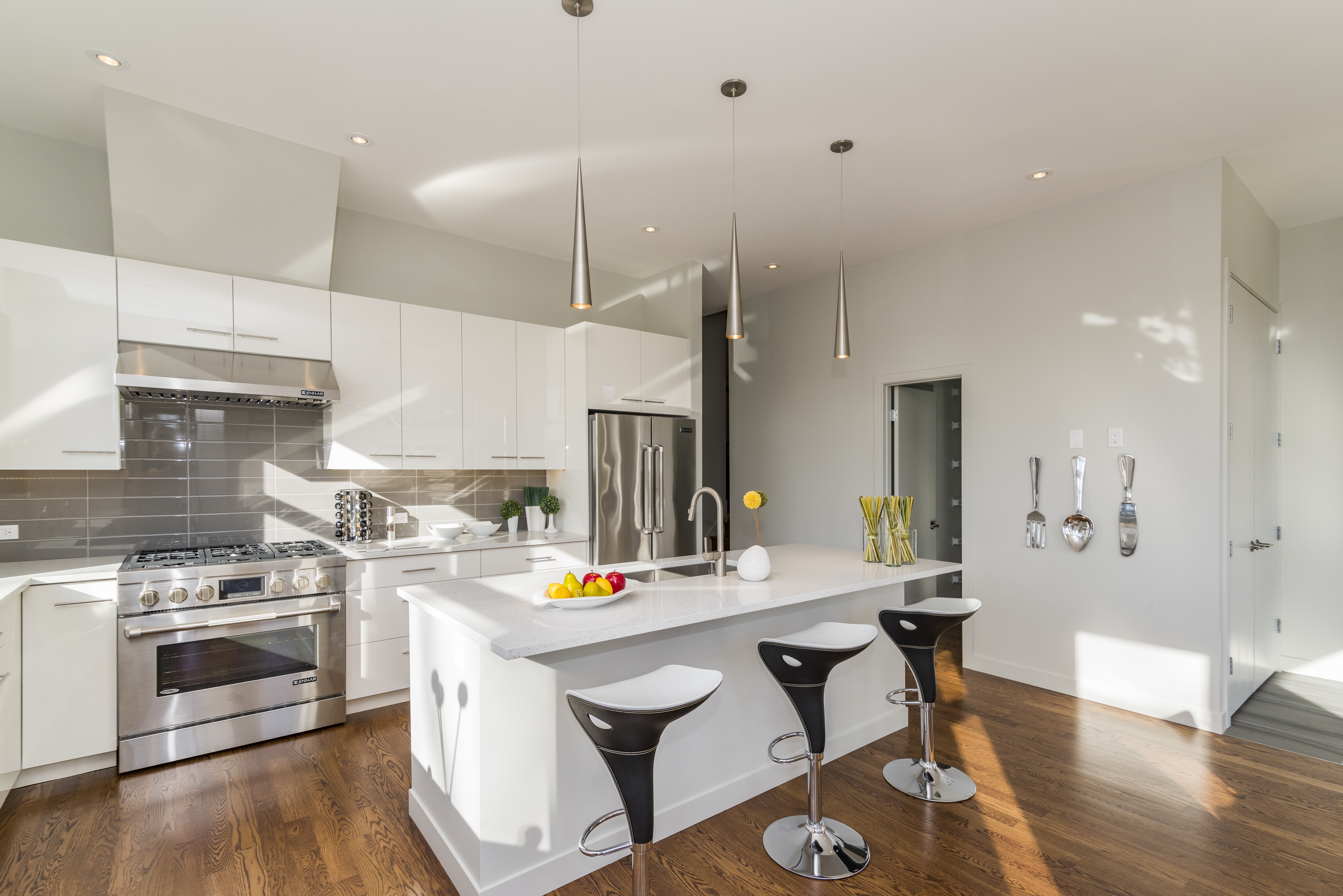 Completed home remodeling project