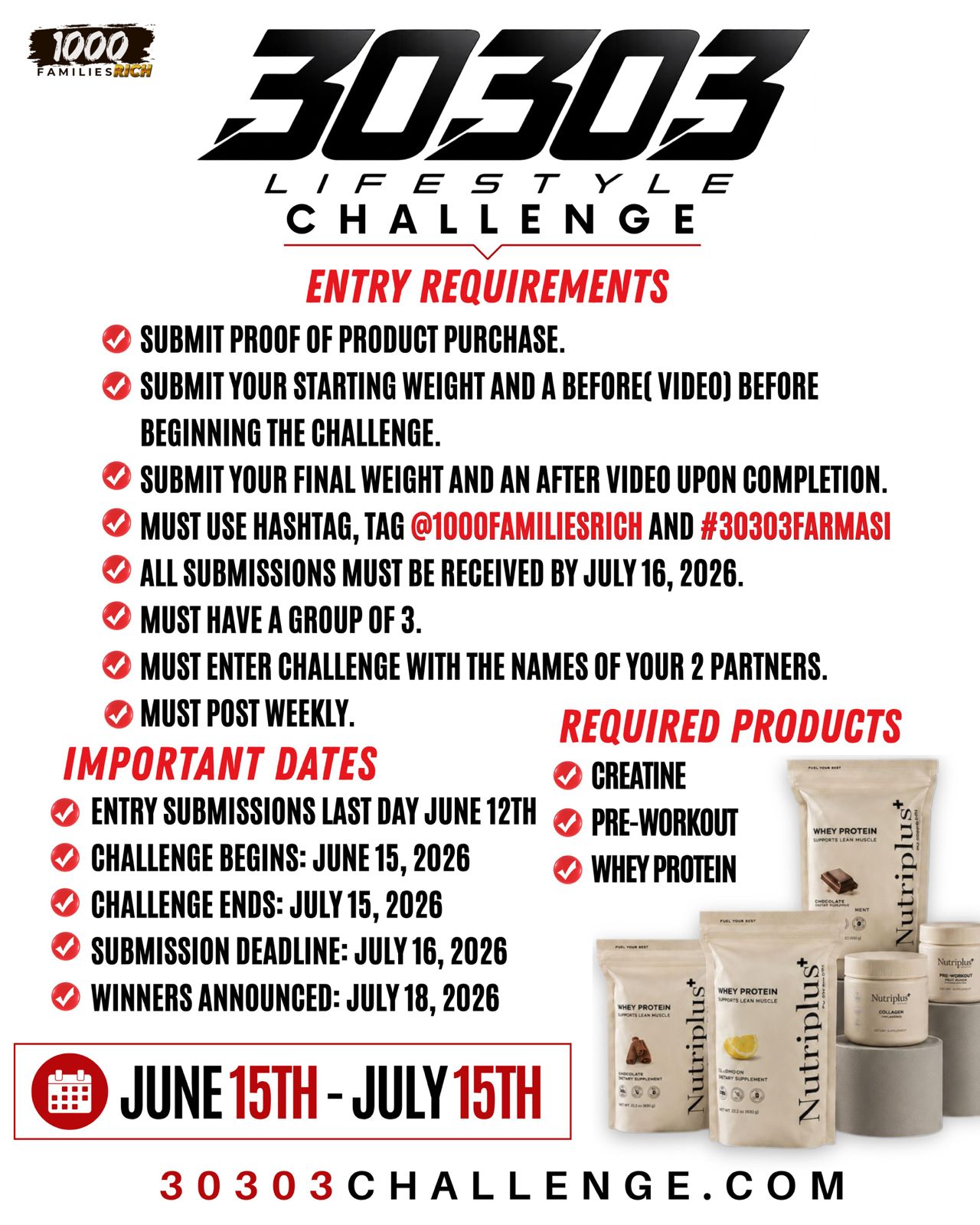 30303 Lifestyle Movement challenge visual