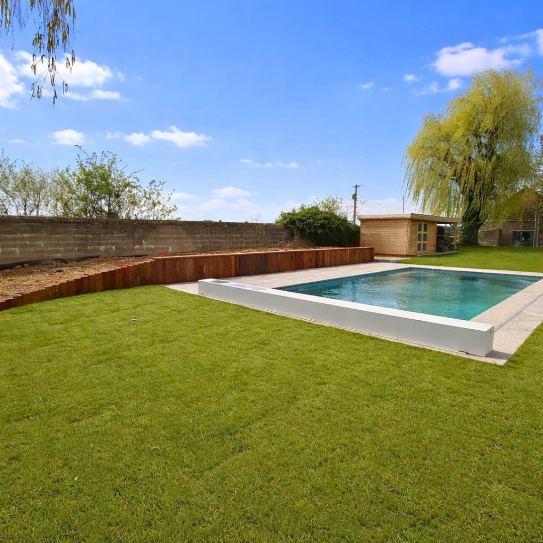 Réalisation WS Aménagement — terrassement complet à Ciney
