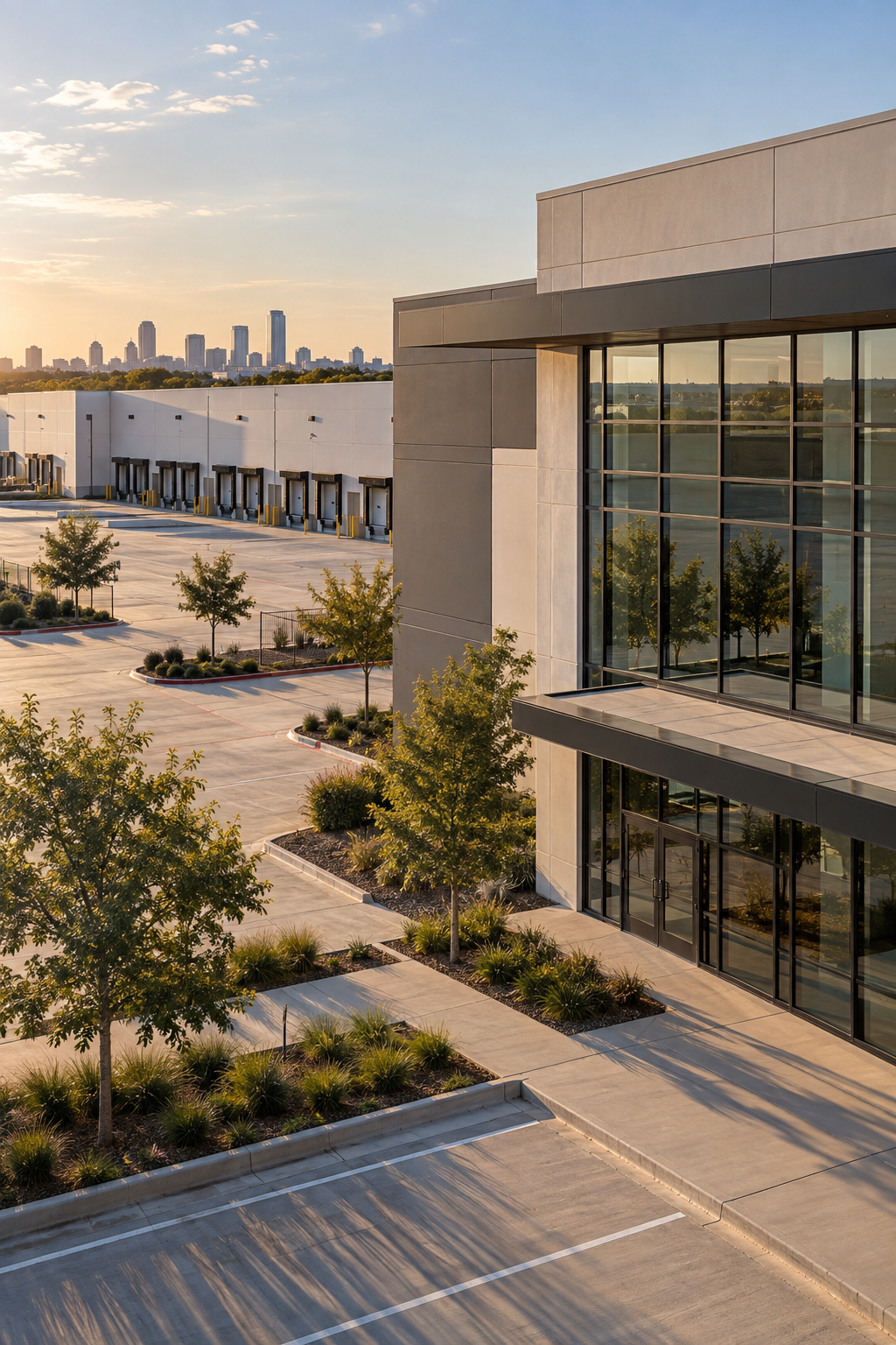 Contemporary commercial development in Fort Worth, Texas