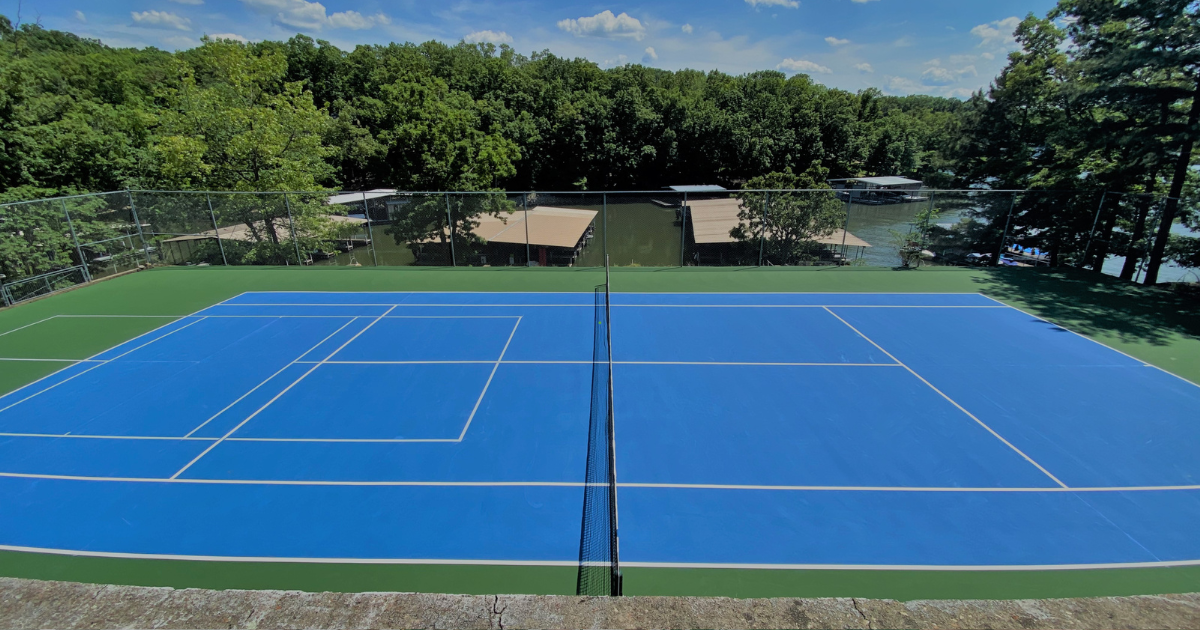 blue tennis court blue tennis court