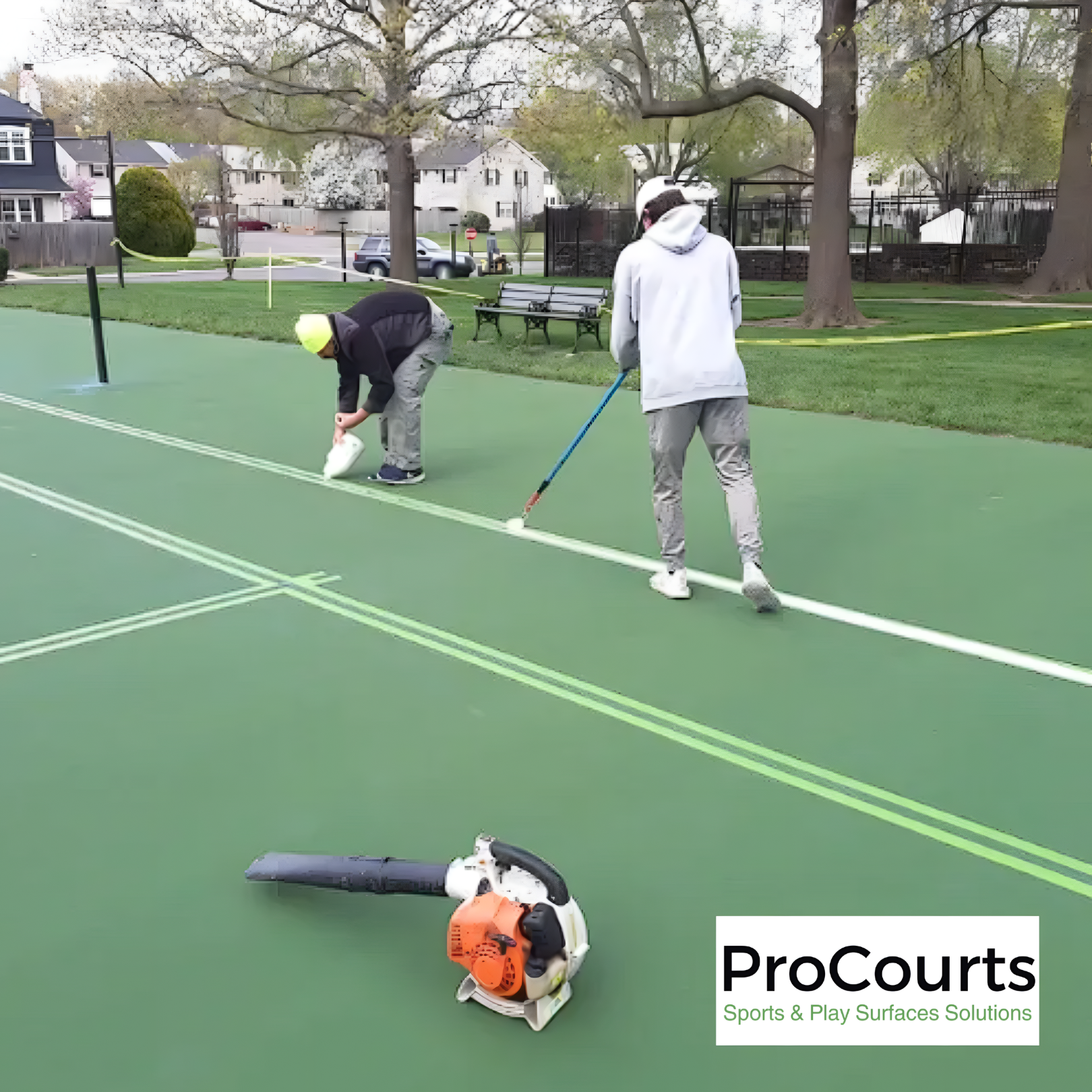 Pro Courts crew in South Johnson County Pro Courts crew in South Johnson County