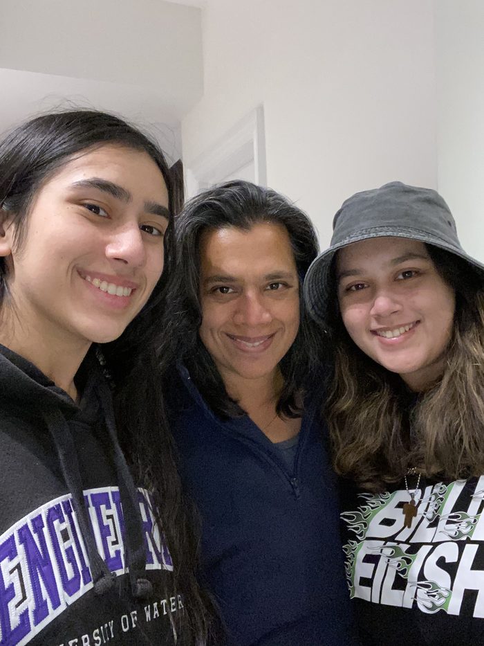 Dr. Julia Sen with her daughters