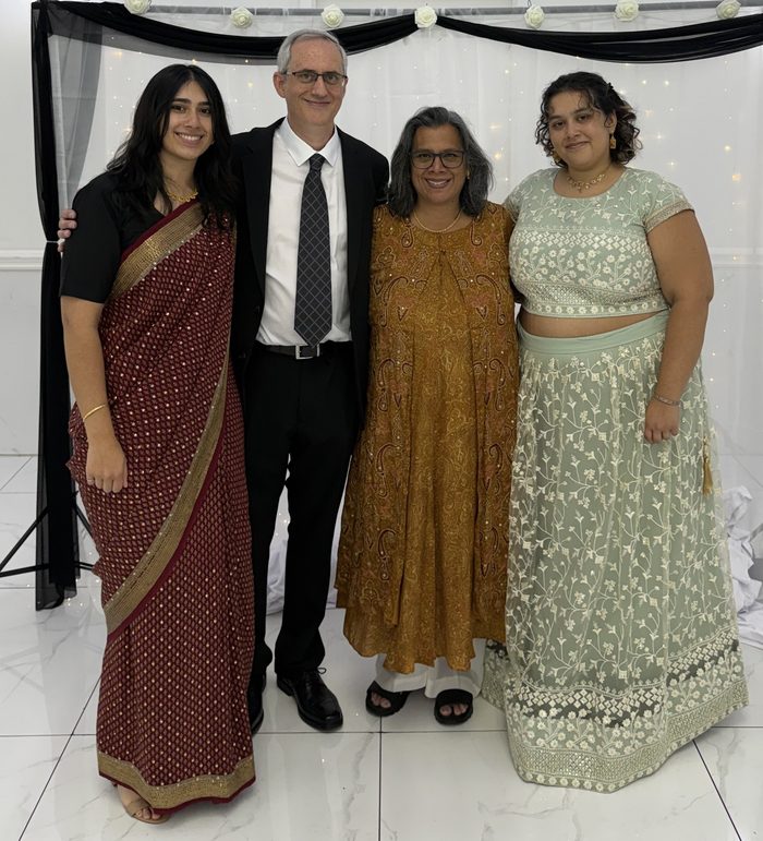 Dr. Julia Sen with her family