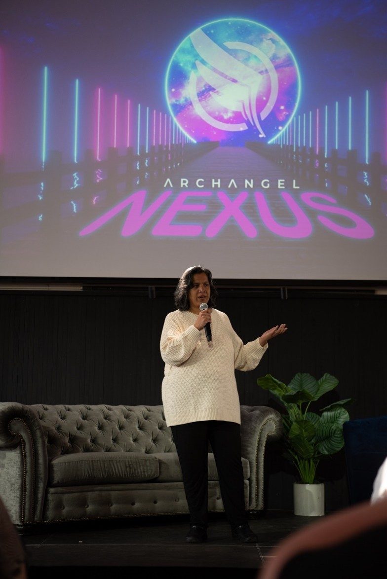 Dr. Julia Sen speaking at Nexus