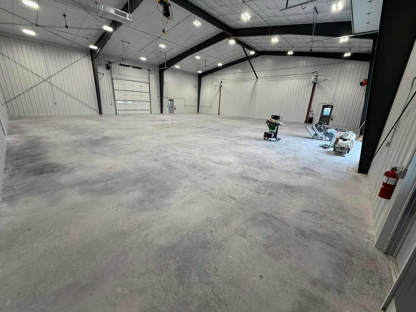 Concrete floor before coating