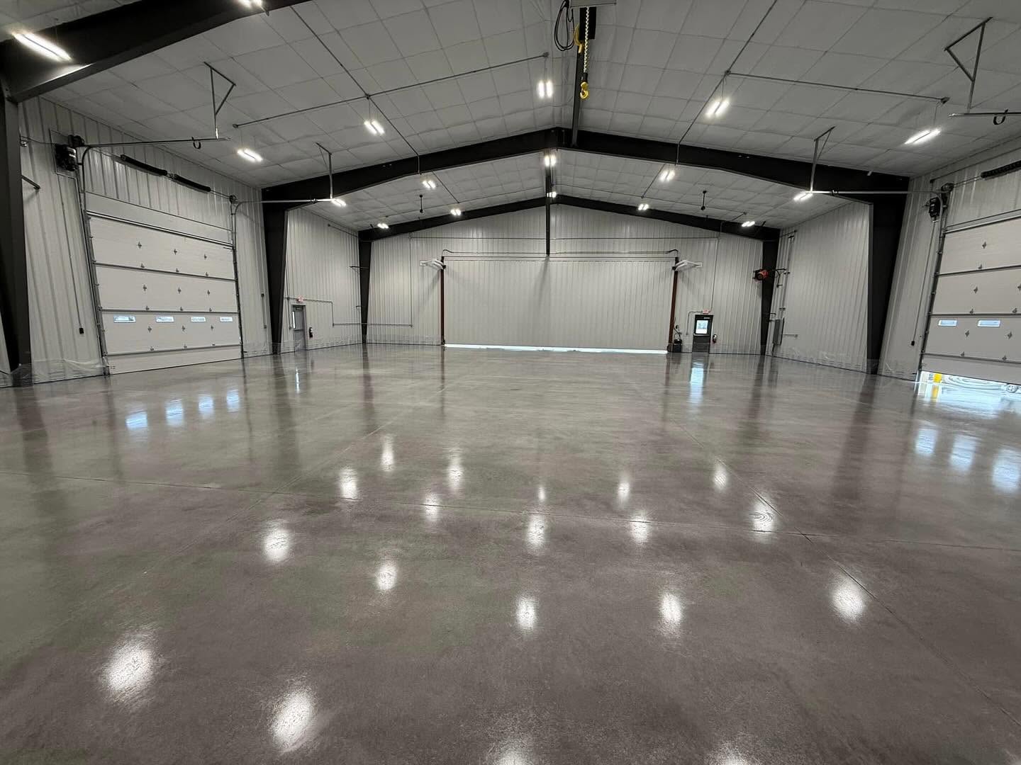 Concrete floor before coating
