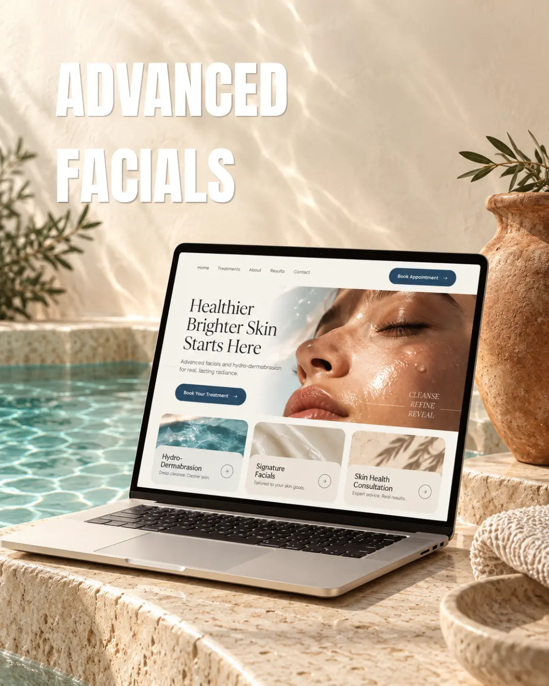 Treatment landing-page design example 1