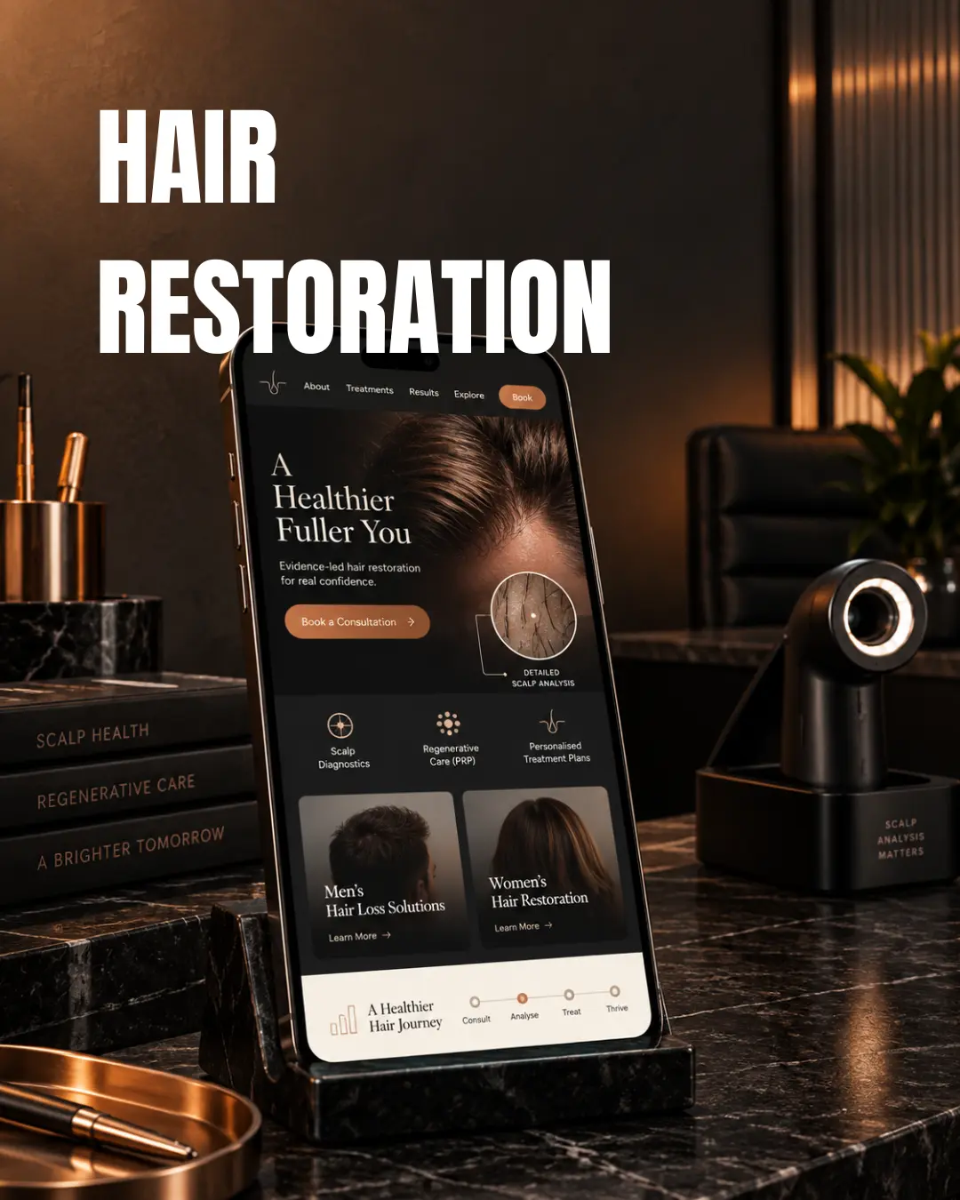 Treatment landing-page design example 4