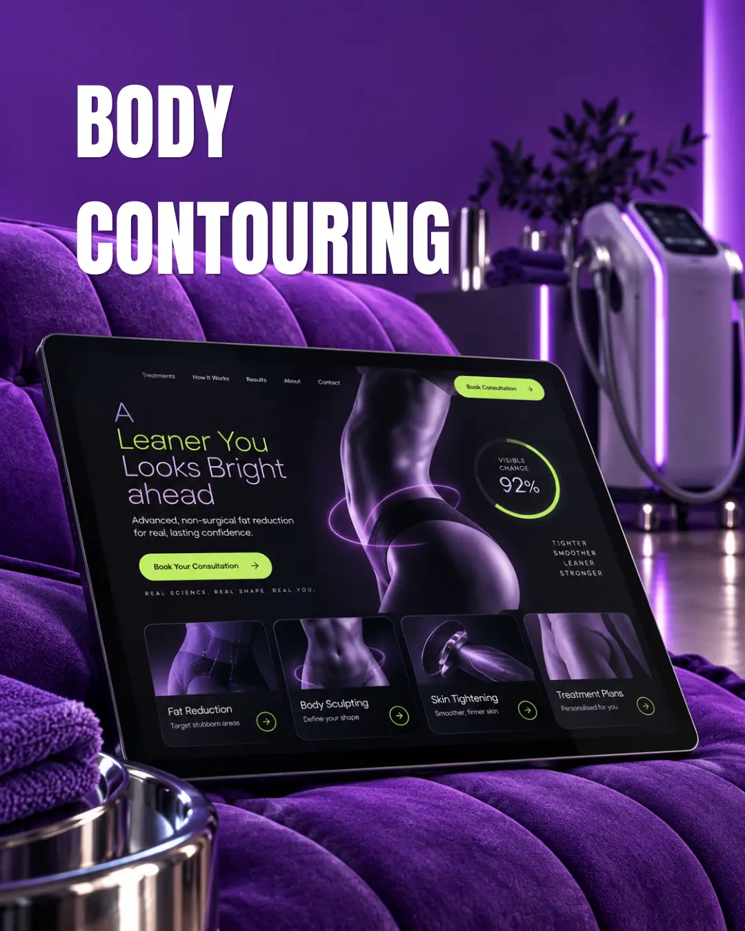 Treatment landing-page design example 6