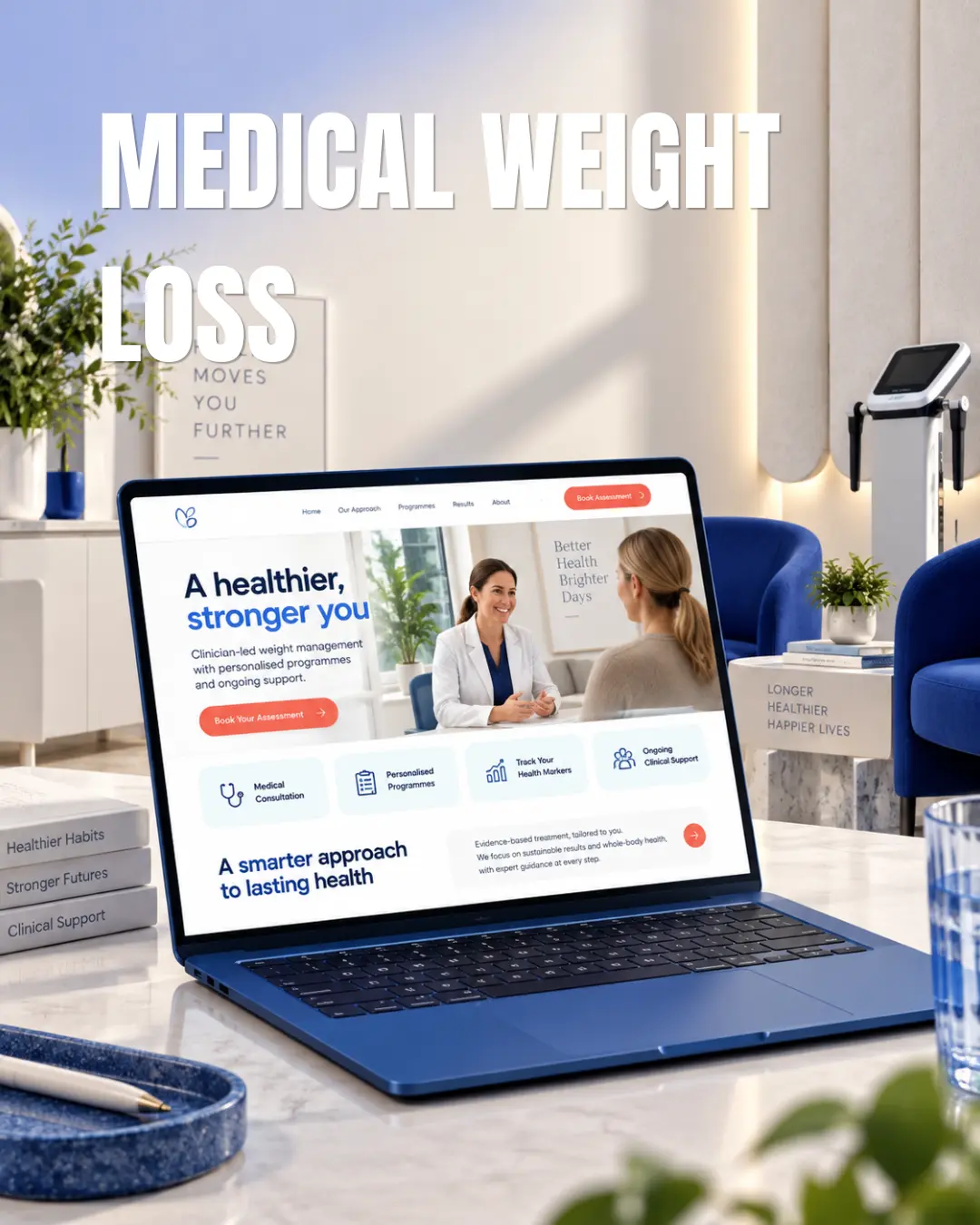 Treatment landing-page design example 8