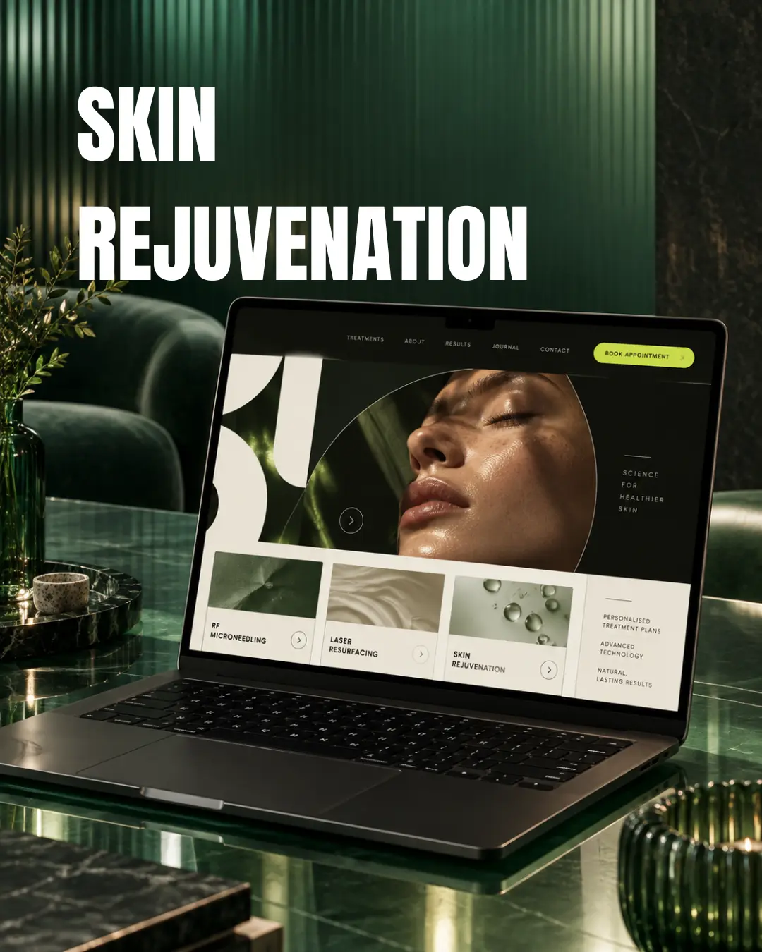Treatment landing-page design example 7