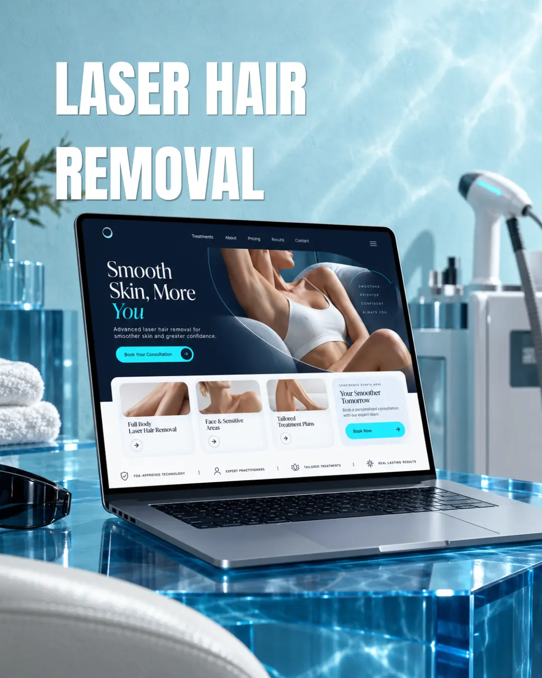 Treatment landing-page design example 3