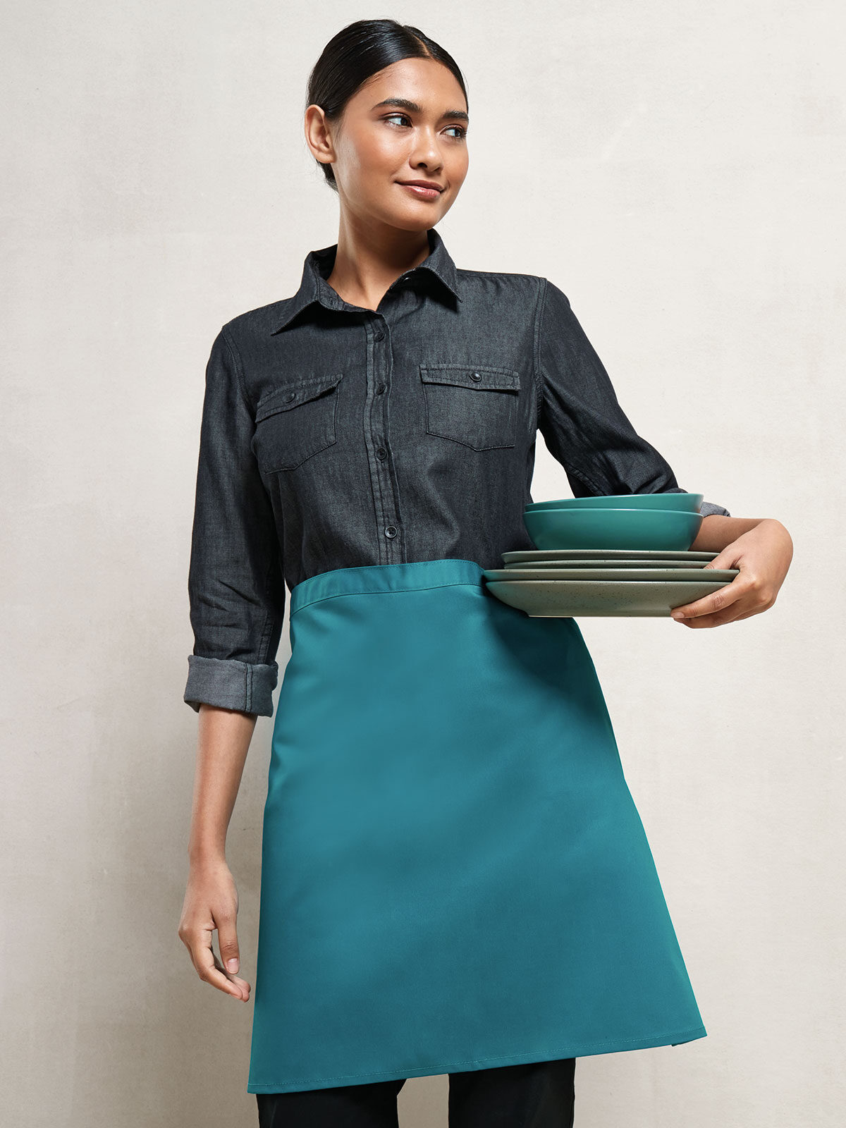 Half Apron ricamato