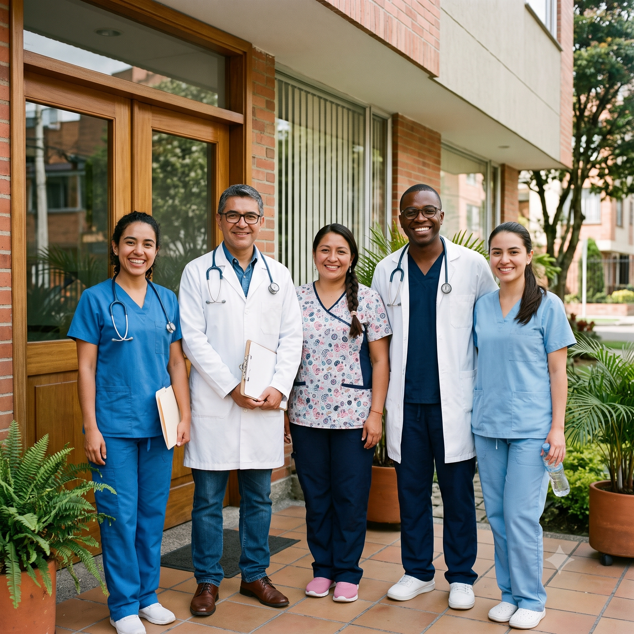 Profesional de la salud atendiendo a un paciente en su casa